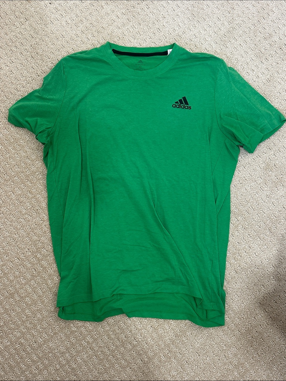 adidas Men’s Bright Green Short Sleeve Performance Tee